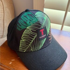 Tanduay Filipino Rum Black and Green Leaf Print promotional Cap